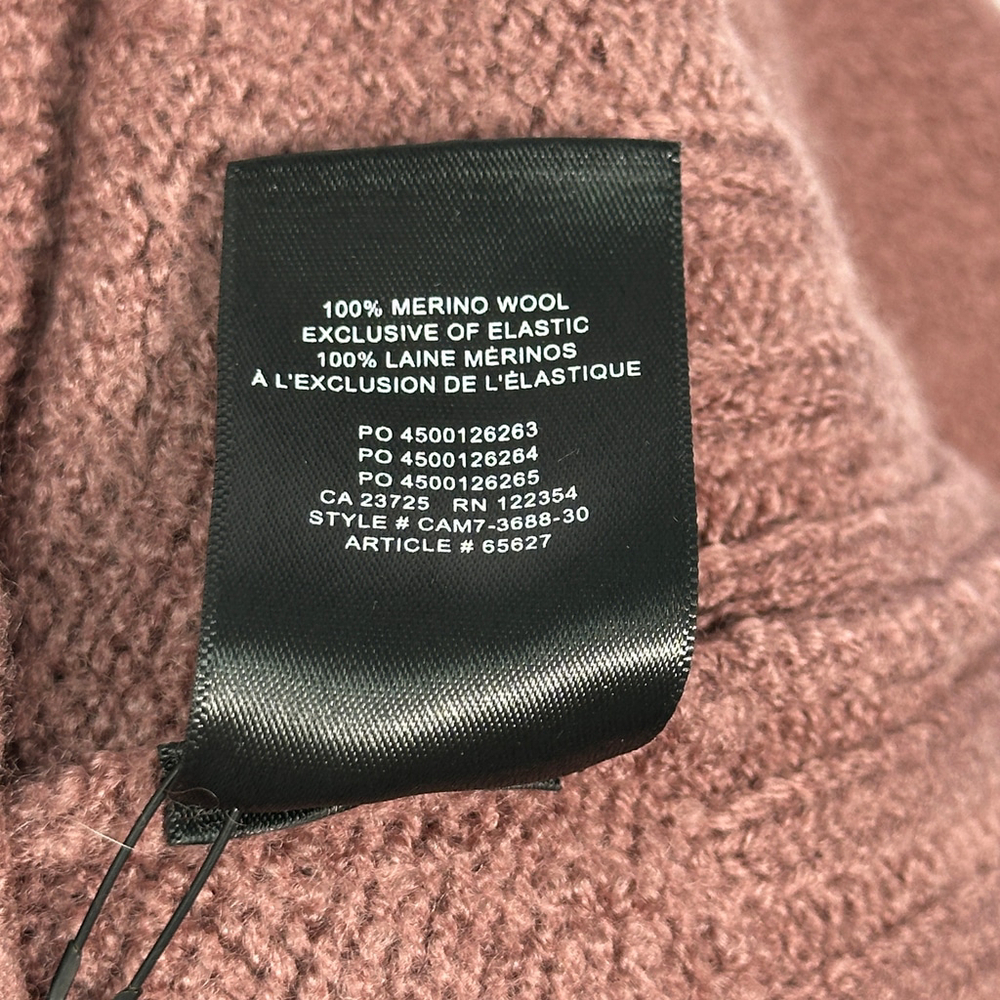 Aritzia Wilfred Free Harper Sweater‎ Merino Wool Turtleneck Mauve Pink Large - Picture 6 of 6